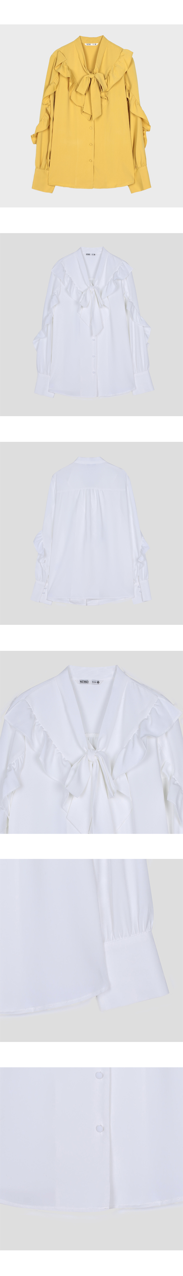 로맨틱 프릴 셔츠 블라우스 MIWBLA134G - MIXXO